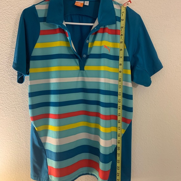 Puma Dry Sport Women's Golf Shirt, Multi-colored Short Sleeved Size Large - Picture 7 of 7